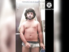 Desi cute boy taking shower and masturbating cumshot in toilet j