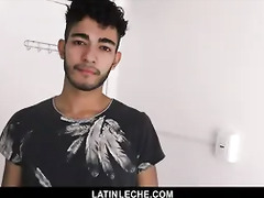 LatinLeche - Cute Latino Hipster Gets A Sticky Cum Facial